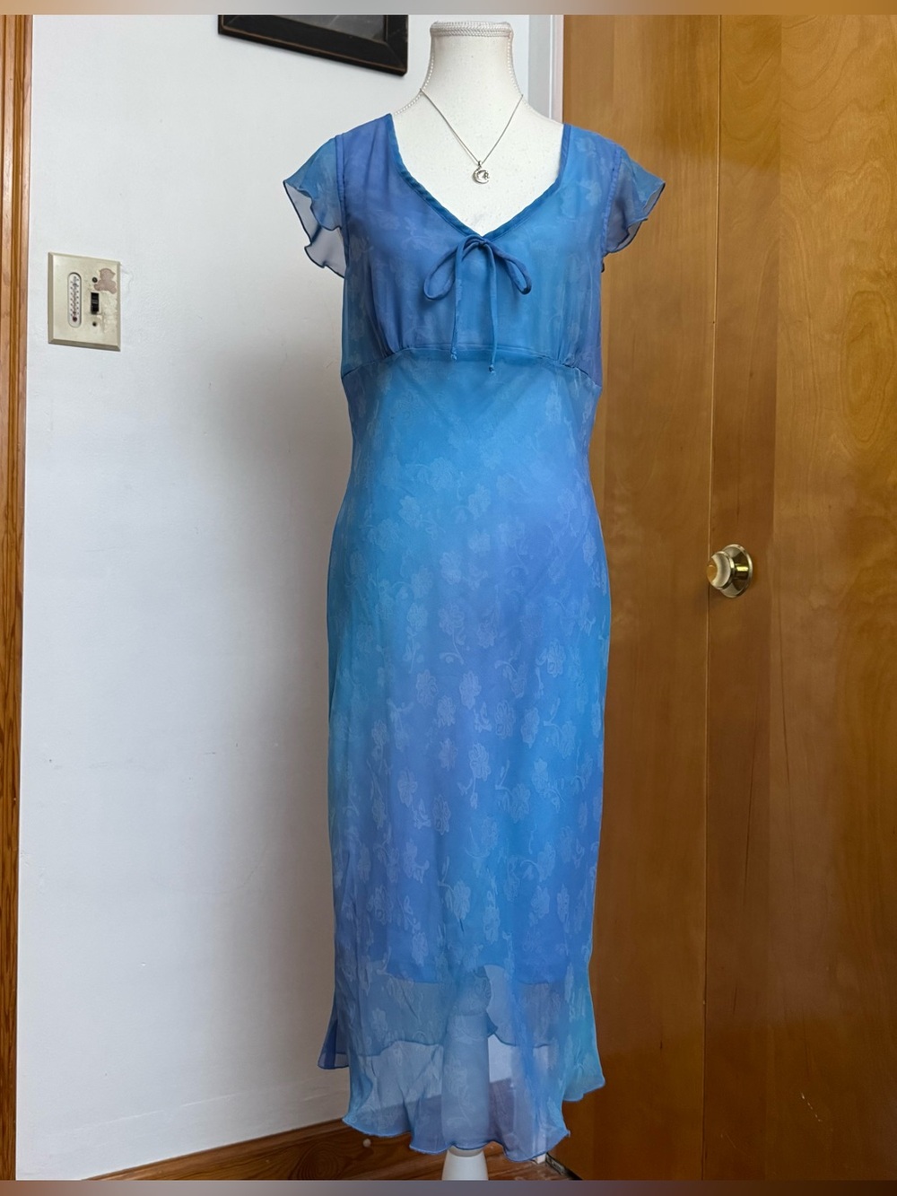 Vintage Y2K blue midi fairy dress